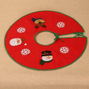 60cm Christmas Tree Apron Non-woven Xmas Tree Skirt Carpet Party Ornaments A