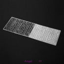 1pc Multi-Letters Plastic Embossing Folder Template For Scrapbooking DIY