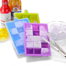 Silicone Ice Cube Tray with Lid 15 Cubes Storing Freez Baby Food,Ice Mould KVK