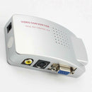 High Resolution TV to PC Composite RCA/S-Video to VGA Video Converter Box
