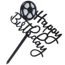 Football Acrylic Cake Topper Soccer Happy Birthday Cake Topper For Birthday BX