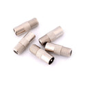5pcs F Type Female Plug to RF Coax Aerial Male Adapter TV Convertor  LJ