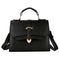 Women Top-Handbags Messenger Bags PU Leather Small Crossbody Bags(Black)