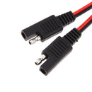 2 Pack Solar Battery Gender Adapter Cables 18AWG DC SAE Plug Male to Male