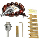 16Pcs Carbide Ball Blade Woodworking Milling Cutter Molding Tool Beads Rout