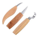 3Pcs Wood Carving Cutter Set Woodworking Tools Spoon Whittling Ki F1I0 Carp L4Z8