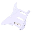 3Ply SSS 11 Holes Strat Electric Guitar Pickguard for FD (White) A