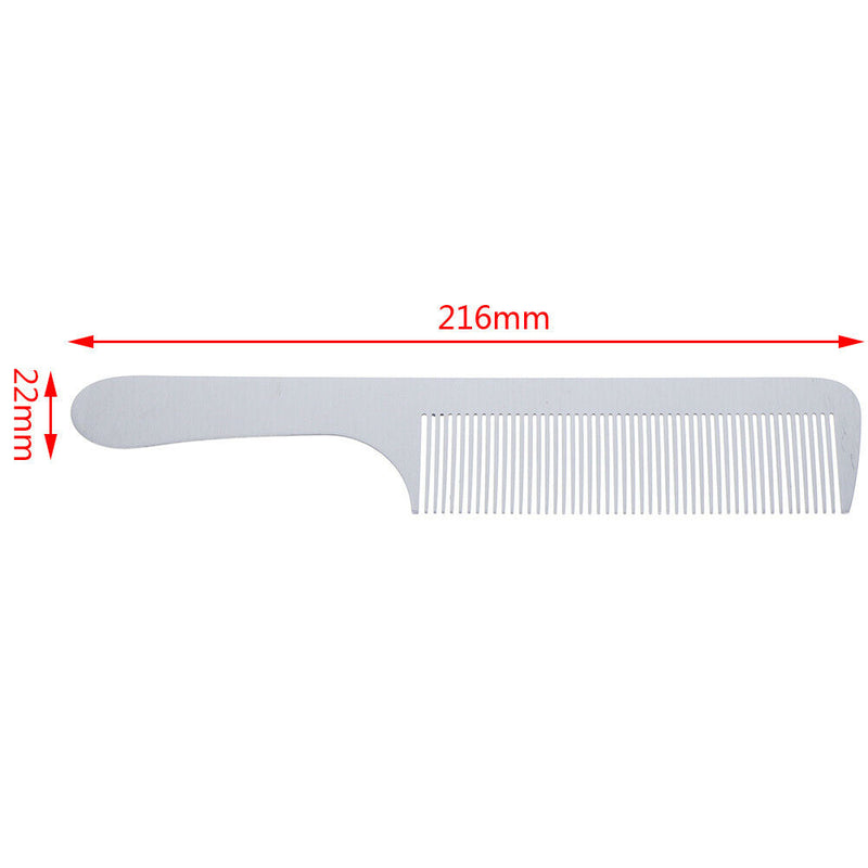 1x Anti-static Stainless Steel Comb Professional Salon Hair Styling BarberTo FT