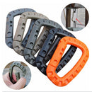 5pcs Mountaineering Buckle Snap Clip Plastic Hook Climbing Carabiner D Shape BX