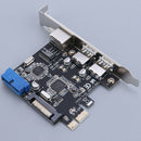 PCI-E Express USB 3.0, 2-Port Expansion Card Chipset, for Windows XP/Vista