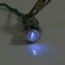 12V 16mm Car LED Light Momentary Horn Button Metal Switch Push Button blue