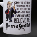 Funny Great Dad Donald Trump Coffee Mugs Handgrip Ceramic Cup Coffee Milk TeN8S2