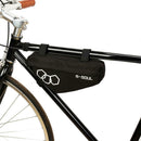 Waterproof Mountain Bike Triangle Bag Bicycle Frame Front Tube Bags (Black)