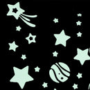 Wall Stickers Cartoon Twinkle Star Moon Glow In The Dark Luminous Decals De