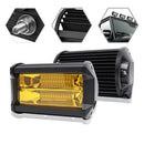 72W 6500K 24LED Truck Spotlight Lamp Yellow Lens Work Light Bar 5in 12V  DQD