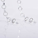 1M Clear Glass Crystal Bead Garland Chandelier Hanging DIY Wedding Light LJ