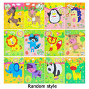 DIY Handmade Paper Rubbing Painting Animals Paper Stickers Children Toys