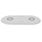 2 Pieces Universal Dual Wireless Charger 5W Ultra-Thin Qi Charging Pad Fast