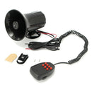 6 Sounds Car Alarm Handheld Megaphone Siren Horn PA Speaker Mic System Kit 12V