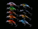 5pcs Fishing Lures Crankbaits Treble Hooks Randomly Baits Tackle Bass Minnow Set