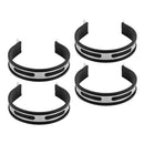 4pcs Stainless Steel Universal Motorcycle Exhaust Muffler Suspension Bracket