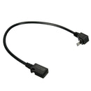 micro-USB 5 Pin Male To Female Down Direction 90 Degree Angle Extension Cab V5D4