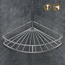 Corner Shelf Bathroom Adhesive Shower Caddy Basket Wall Mounted Storage Org O3U9