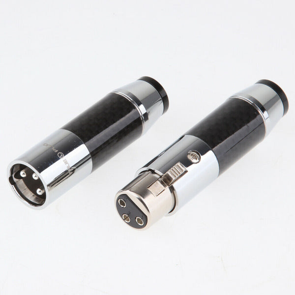 2 Pack XLR Plugs Male and Female Microphone Plug Cable Adapter 3Pin MIC Jack