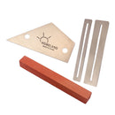 Stainless Steel Fret Rocker Protectors Sanding Kit for Guitar Bass Mandolin