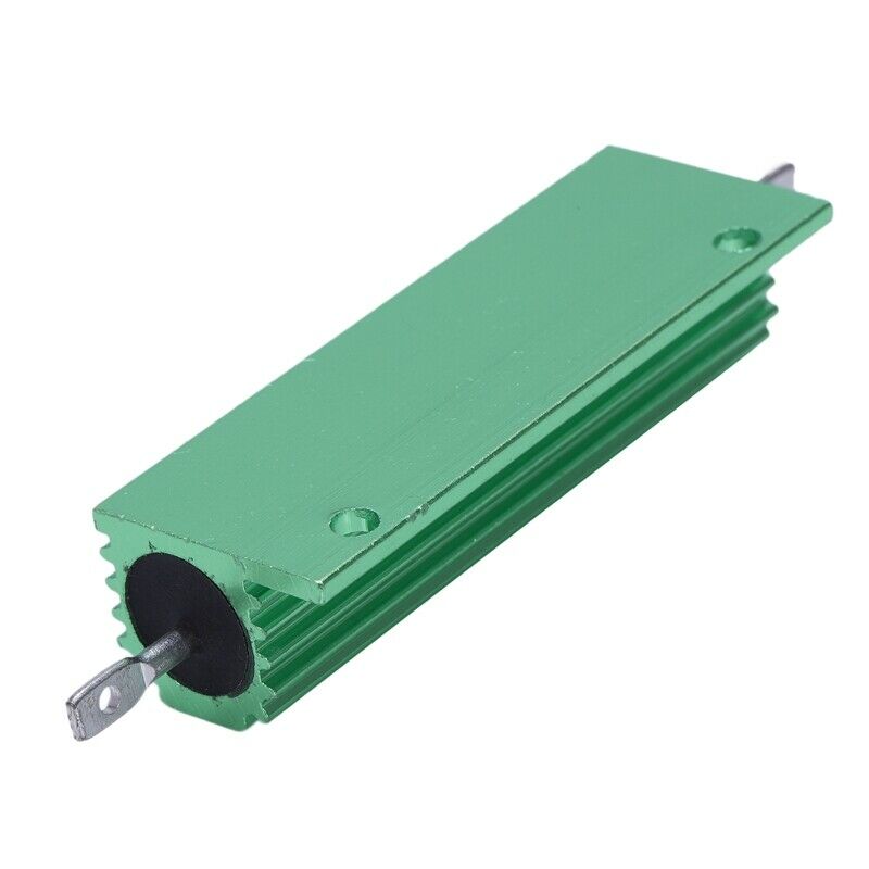 Chassis Mounted 100W 2 Ohm 5% Aluminum Case Wirewound Resistor Green P2R1