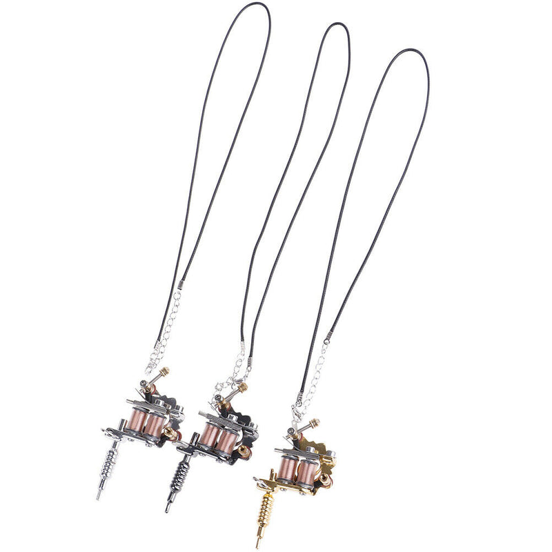 Mini Tattoo Machine Tattoo Keychain Key Holder Punk Style As Pendant Ornament FT