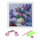 5D DIY Round Drill Diamond Painting Lavender Cross Stitch Embroidery Crafts