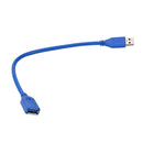 1ft 30cm SHORT SuperSpeed USB 3.0 Type A Male to Female Blue Extension Cable BX