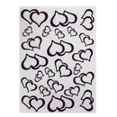 Two Hearts Pattern Plastic Scrapbook Embossing DIY Craft Template Stamp  A