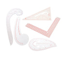 5Pcs Sewing French Curve Ruler Set Measure Sewing Dressmaking Tailor Rulers