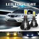Dual Color 6000k White 3000K yellow H3 Car LED Fog Light for car truck suv S6Y4