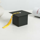 25Pcs DIY Paper Graduation Cap Shaped Gift Box Sugar Chocolate Box for Grad
