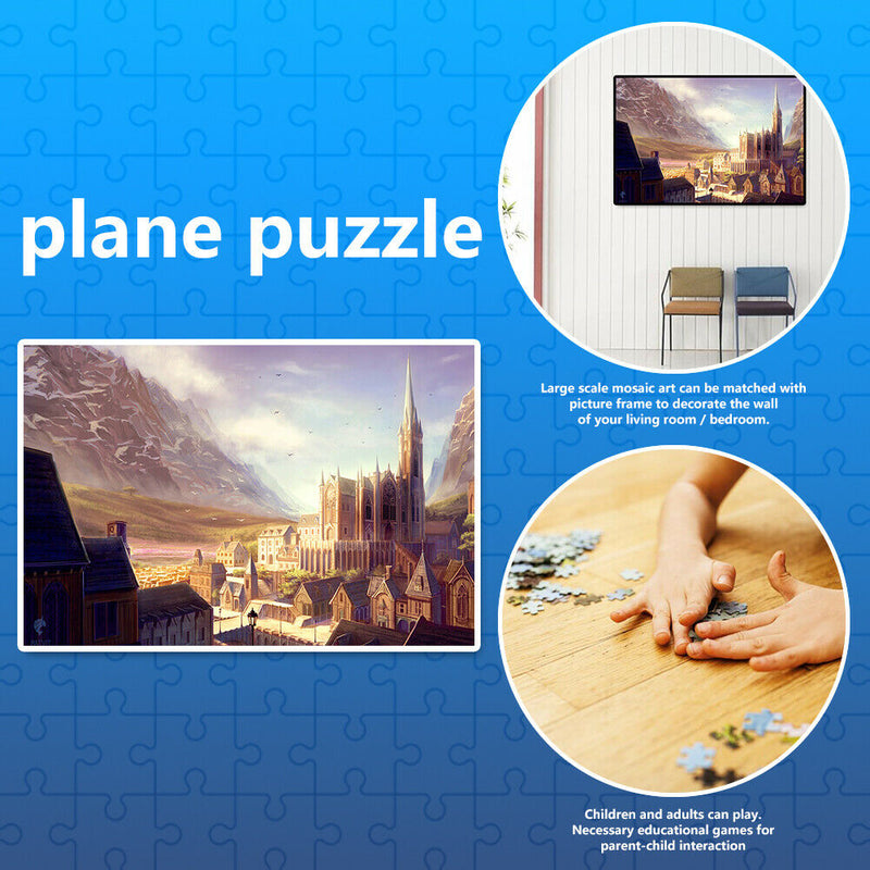 1000pcs DIY Paper Jigsaw Lost City Puzzle Toys Room Decoration Picture Gift