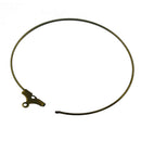 Mixed Earring Findings Round Hoop Loop Ear Wire for Bead Jewelry Making DIY