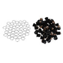 50PCS DC022 2.1x5.5mm Panel Mounting DC Power Jack Socket with Screw Nut