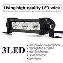 1x9W 3LED work Light Bar Combo Beam spot flood motorcycle auto Offroad lamp