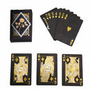 1x Waterproof Plastic Playing Card Game Black Poker Cards Waterproof  PokerB Hn