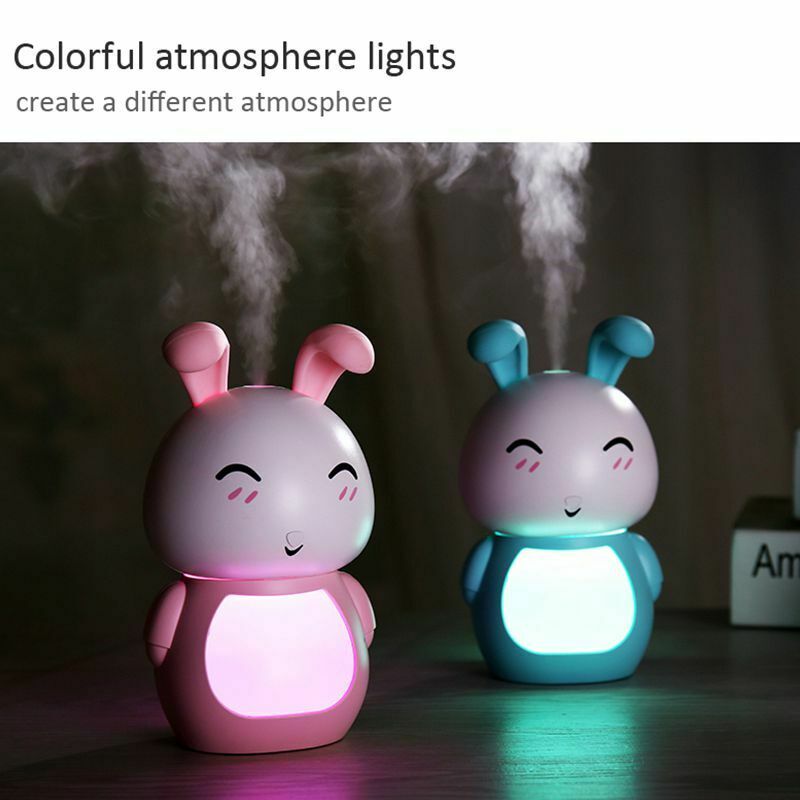 200Ml Usb Aroma Essential Oil Diffuser Ultrasonic Cool Mist Rabbit Humidifi T2E1
