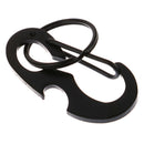1pc Bottle Opener Keychain Ring D Shape Buckle Clip Outdoor Camping Carabiner