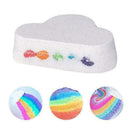 Cloud Rainbow Bath Salt Ball Essential Oil Exfoliating M2E3 Moisturizing S3Z7