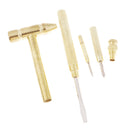 Compact Brass Hammer Repair Tool with Screwdriver for Goldsmith Silversmith