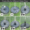 Outdoor Solar Fountain Pump Floating Fountain Pump Bird Baths Ponds Gard FAS