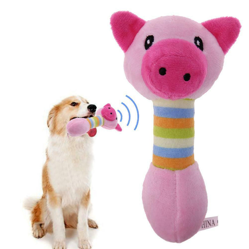 Funny Animal Shape Pet Puppy Dog Toys Plush Sound Squeaker Chewing Toys