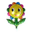 66*92cm Cute Sunflower Aluminum Foil Balloons Pillar DIY Party Decoration OZ
