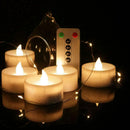 LED Candle Lights 6 Keys Electronic Remote Control Tea Flamel Rechargeable I9R1